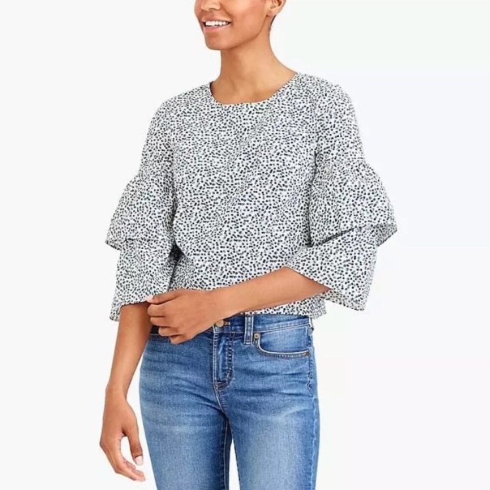 3for$15 J. Crew Mercantile Blouse Floral Print Sz2